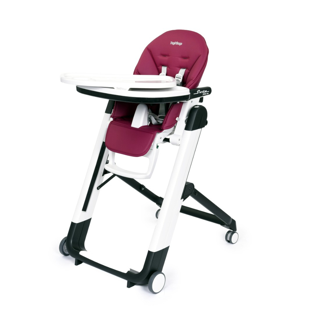 Scaun de masa 2 in 1 Siesta Follow Me Peg Perego, Berry, 0 - 36 luni,